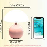 Popxstar  A pink/orange/red/white/beige USB socket decorative table lamp for room light decorative lamp, night light, desk light.