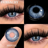 1 Pair Fashion Color Contact Lenses for Eyes Blue Natural Lenses Green Beauty Pupils Softlens Yearly Cosmetic Women Men