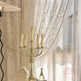 French Romantic Retro Curtains for Palace Villa Heavy Jacquard Relief Lace Classical Style Light Blocking High End Luxury Drapes