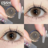1pair New Colored Pupils for Eyes Fashion Brown Eyes Lenses Blue Contacts Green Lenses Yearly Grey Lenses Natural Lenses