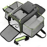 Cat/Dogs Bag Foldable Large Capacity Cat Outdoor Car Expansion Portable Pet Handbag Breathable Diagonal Cross Bag Hiking Camping