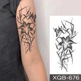 Popxstar Waterproof Temporary Tattoo Sticker Japanese Phoenix Flame Flash Tatto Feather Totem Body Art Arm Leg Waist Fake Tatoo Men Women