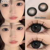 Popxstar  2Pcs New Eyes Color Contact Lenses with Myopia Diopter Natural Eyes Color Lenses Beautiful Pupil Yearly Use Fast Shipping