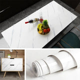Popxstar Marble Vinyl Film DIY Self Adhesive Wallpaper Bathroom Kitchen Cupboard Countertops Contact Paper PVC Waterproof Wall Stickers