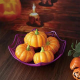 Popxstar  Halloween Spider Web Dessert Basket Halloween Party Decor Candy Bowl Haunted House Trick or Treat Party Supplies Snack Tray