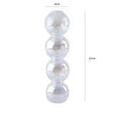 Popxstar 1pc Glass Vases Nordic Candlestick Wedding Decoration Christmas Decoration Candle Stick Holder Home Decor Flower Vase
