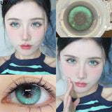 Popxstar Halloween Cosplay Color Contact Lenses Cosplay Lens Anime Red Lenses Girl Tears Graduated Colored Lenses Makeup Eye Len