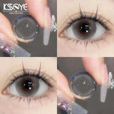 1pair New Colored Pupils for Eyes Fashion Brown Eyes Lenses Blue Contacts Green Lenses Yearly Grey Lenses Natural Lenses