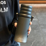 New Magnetic Cap Cover Simple and Portable Hand-held Outdoor Large-capacity Space Pot Portable Double-drinking Insulated Cup