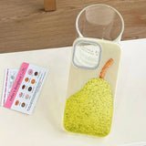 Fashion Cute Pear Glitter Bling Phone Case for iPhone 15 16 14 13 17 Pro Max Diamond Clear Luxury Transparent Cover Women Girl