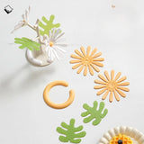 Popxstar  Daisy Heat Insulation mat Table cup pad Table decoration and accessories DIY Home Tableware Coffee Cups Holder table decorations