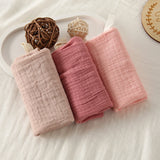 Popxstar Soft Absorbent Gauze Cotton Baby Square Towels Infant Wash Hand Face Towels Crepe Muslin Saliva Wipe Face Cloths for Babies