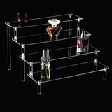 Popxstar  Acrylic Risers for Display 2-5 Tier Acrylic Display Stand Perfume ,Clear Cupcake Stand Holder for Figures Dessert Doll Shelves