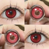 2PCS Halloween Contact Lenses Colored Pupils for Cosplay Effect Eye Contact Lenses with Degree 0~-8.00 Beauty Lens