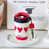 Twist-off Lid Double-drink Creative Coffee Cup High Appearance Level New Insulated Cup Portable, Cute and Simple Water Cup
