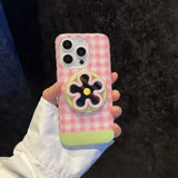 Cute Flower Magnetic Phone Holder Star Scalable Mirror Bracket For IPhone17 Samsung Suitable Mag-Safe Desktop Lazy Grip Stand