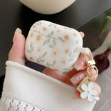 Popxstar  Cute Flower Silicone Headphone Case For AirPods 4 For AirPods 1/2/3 Protection Cover For AirPods Pro 2 With Pendant