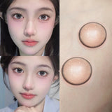 Popxstar  2Pcs Kroean New Colored Contact Lenses with Prescription Myopia Degree 0.00- 8.00 Black Eye Soft Lens Eye Beauty Pupil