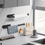 Popxstar Self Adhesive or Drilling Paper Towel Holder Under Cabinet Paper Towel Holder Stainless Steel Wall Mounted Paper Towel Holder