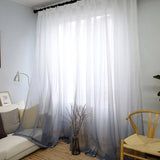 Popxstar Modern Colorful Gradient Polyester Sheer Tulle Curtains Bedroom Kitchen Curtains For Living Room Window Tulle Drapes Cortinas