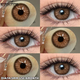 1pair/2pcs Blue Contact Lenses Color Contacts for Eyes Brown Eye Lenses Gray Lenses Yearly Cosmetic Makeup Eye Contacts
