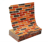 Popxstar 70cmx1/5/10m 3D Foam Self-Adhesive Wallpaper Waterproof Brick Wall Stickers Living Room Bedroom Wall Stickers Home Decoration