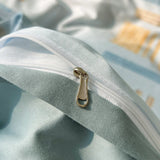 Nordic Style 100% Cotton Duvet Cover Set 1 Duvet Cover 2 Pillowcase Plaid Print Bedding Standard Size Bedroom Decoration