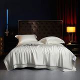 Popxstar  4/6Pcs Hollow Wide Edge Cooling Summer Quilt Soft Silky Lyocell Bamboo Fiber Thin Comforter With Bed Sheet Pillowcases