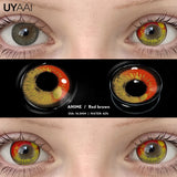 Popxstar  Cosplay Contact Lenses Makeup Colored Pupils Cosmetics Black Lenses Halloween Green Contact Lenses  White Pupils Red lens