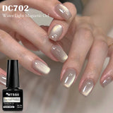 Popxstar  7ml Water Light Cat Magnetic Gel Nail Polish Colored Glass Bead Effect Transparent Soak Off UV Gel LED Nail Art Varnish