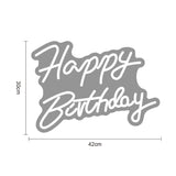 Popxstar Happy Birthday Led Neon Sign for Birthday Party Decor Oh Baby Neon Light Lets Party Home Hanging Decor