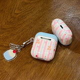 Popxstar  New Cartoon Cute Bear Bowknot Silicone Shockproof Protection Case for AirPods Pro 2 for AirPods 4 3 2 1 Soft Cover Cake Pendant