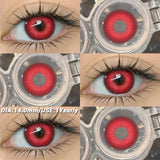 Popxstar  Halloween cosplay color contact lenses for eyes black/red/white Anime Accessories colorful fashion lenses