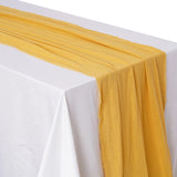 Popxstar Gauze Cotton Wedding Table Runner,Retro Rust Burr Texture Dining Napkins gift Kitchen Table Decor table runners