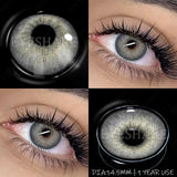 Yearly Use black Color Contact Lenses Cosmetic Natural Contact Lenses Soft Eye Lenses Beauty Pupils 1 Pair 14.2mm