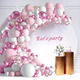 Popxstar Balloons Arch Garland Kit Pink Balloons Party Birthday Balloons Decoration Set for Bridal Baby Shower Wedding Birthday