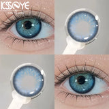 Popxstar  2Pcs New product  Color Contact Lenses Myopia Degree -0.00 to -8.00 Blue purple green lenses Soft Lens EyeBeauty Pupil ﻿