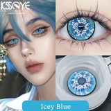 Popxstar  1 Pair Hot sales Color Contact Lenses with Diopter Myopia Eyes Halloween Cosplay Contacts Lens  Makeup Yearly