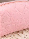 Popxstar Love Solid Color Pencil Case Large Capacity Pen pouch  Portable Storage Bag Trousse Pillow Pen BagPillow Stationery Pencil Case