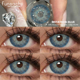 Popxstar  1pair Bloom Black Contact Lenses for Eyes Natural Cosmetic Brown Gray Pupil Eye Lens Color Lens Fashion Beauty Yearly