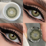 Popxstar  2pcs Colored Contact Lenses for Eyes Blue Pupils Lens Natural Brown Softlens Beautiful Cosmetic Gray Green Eye Contacts