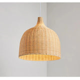 Popxstar Southeast Asia BRattan  Pendant Lamp Hand-woven Weaving Chinese Lantern Bamboo Chandelier Garden Restaurant E27 Art Hanging Ligh