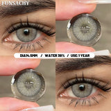 Popxstar  1 Pair Colorful Contact Lenses Natural Eye Makeup Contacts Lens for Eyes Korean Soft Lens Cosmetic Pupils Color Eye Len
