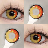 Popxstar  Anime Cosplay Colored Contact Lenses  Red Lens Blue Pupils Halloween MakeUp Beauty Women Cosplay Colorful Lenses