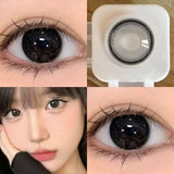 Blue Color Contact Lenses Black Pupil 6months 1pair Cosmetic Lenses