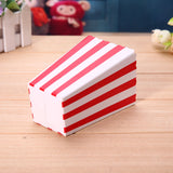 Popxstar 12pcs Popcorn Boxes Colorful Chevron Stripes Stiff Paper Box Pop Corn Candy Sanck Favor Bags Wedding Birthday Party Decoration