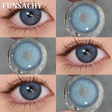 2pcs IKEREL Series Color Contact Lenses for Eyes Fashion Beautiful Lenses Eye Makeup Brown Color Lens Gray Pupil Yearly