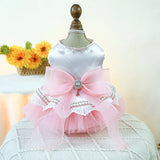 Various Pink Cat Princess Dress Puppy Bridal Party Attire Pet Skirt Tulle Skirt Costume for Small Dogs Cats