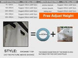 1pc Elegant Double  Layer Embroidered Blackout Curtains with Sheer, for Living Room, Bedroom,Sun Proof,Thermal Insulated