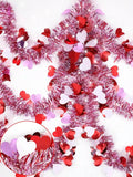 Popxstar Valentines decoration for home 16pcs 3D Love Pendants/set, Wedding Anniversary Birthday Party, Wedding Decorations, Hollow Pendants, Home Decorations
